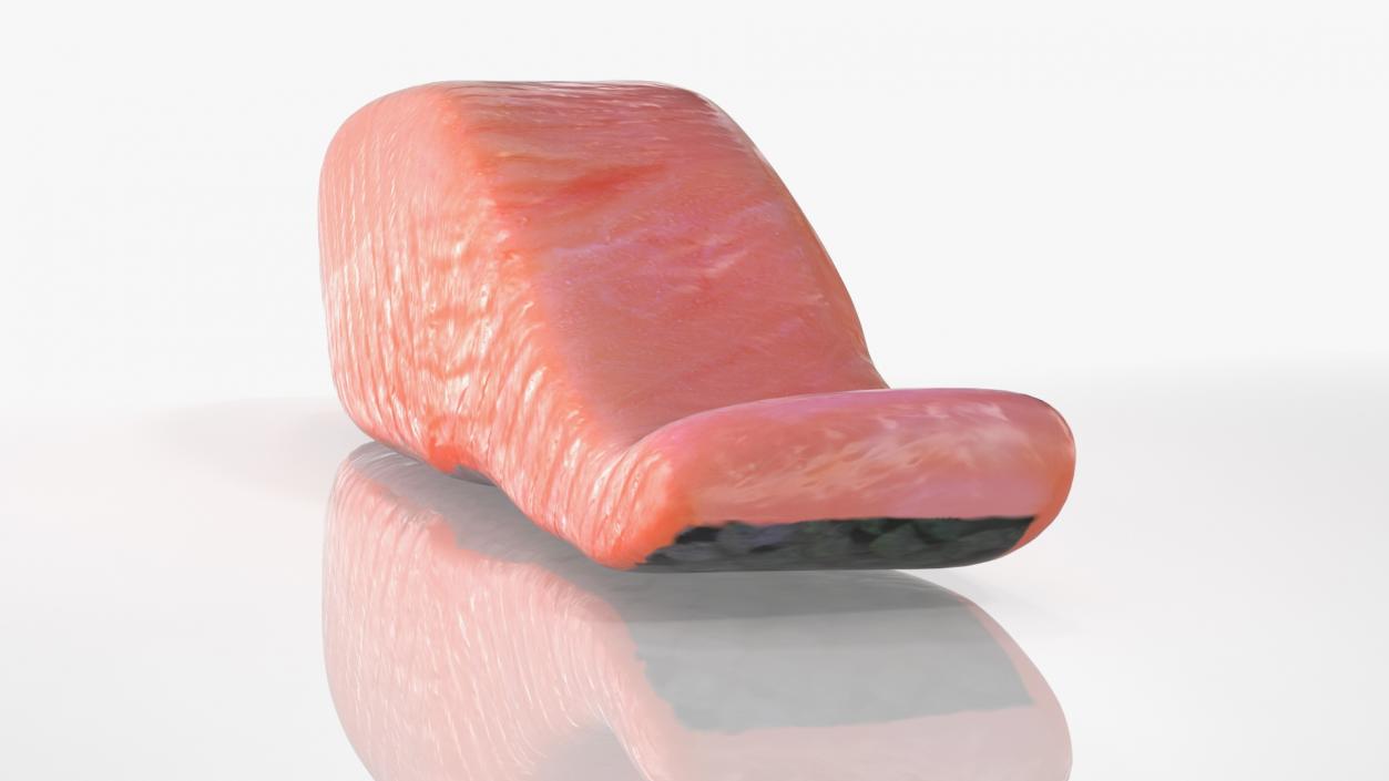 3D Raw Salmon Steaks Collection model