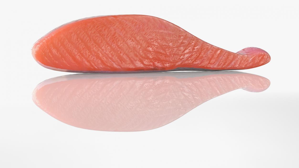 3D Raw Salmon Steaks Collection model