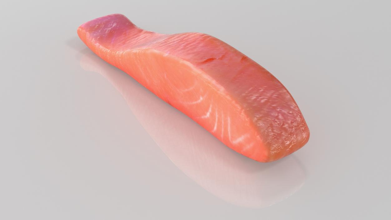 3D Raw Salmon Steaks Collection model