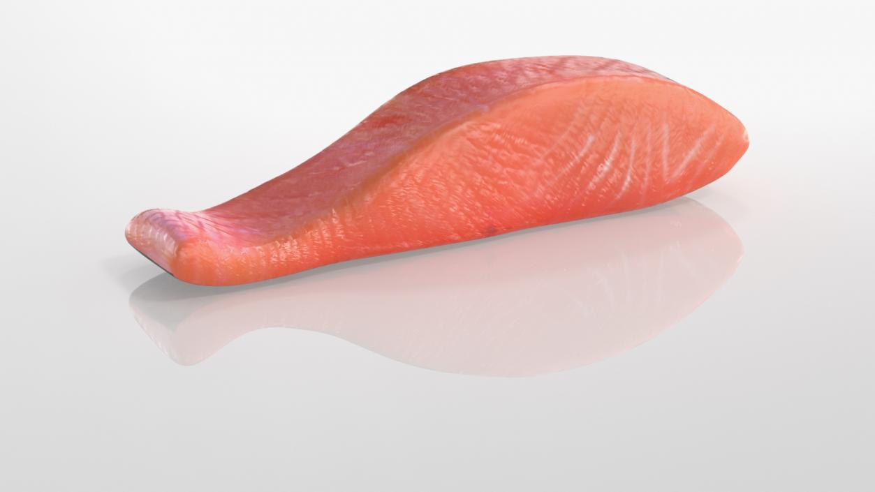 3D Raw Salmon Steaks Collection model