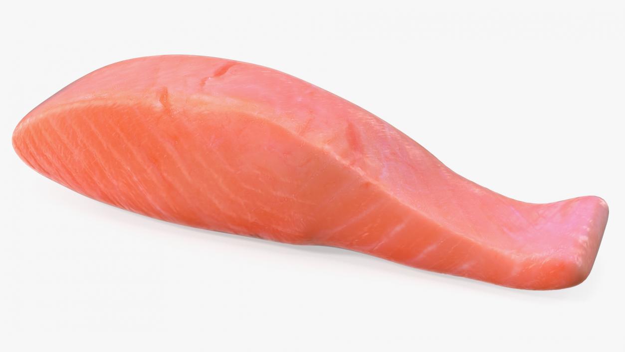 3D Raw Salmon Steaks Collection model