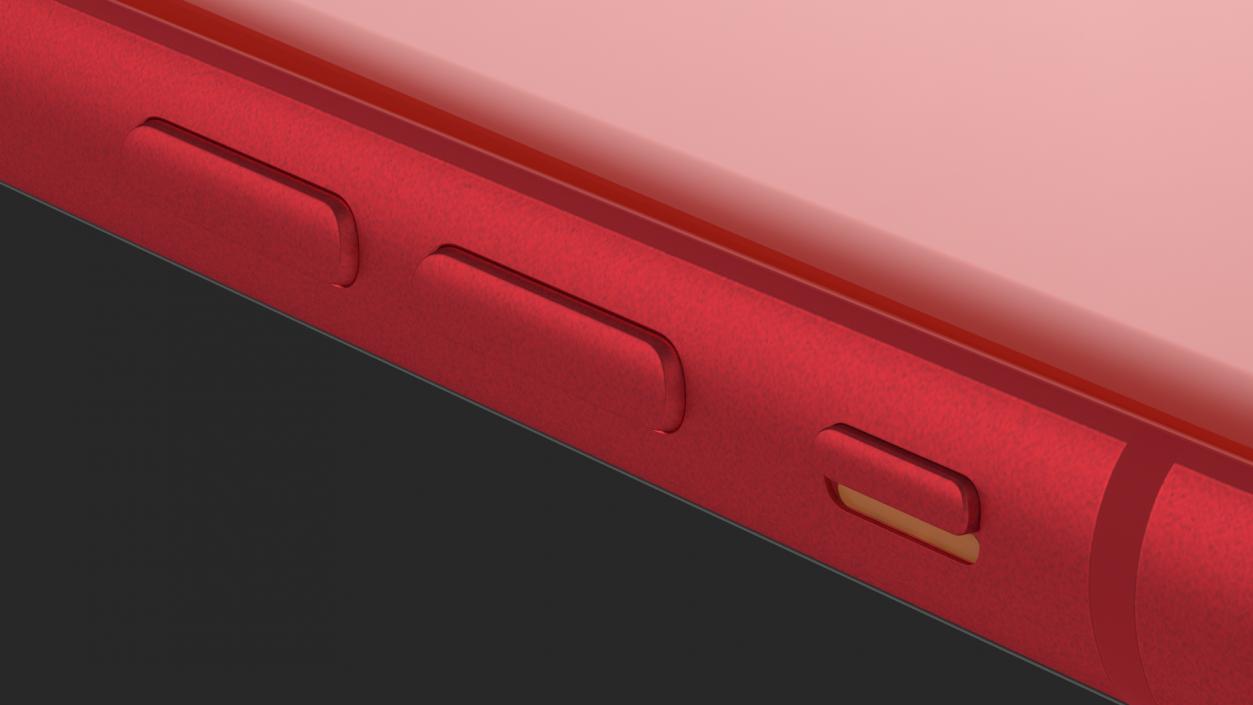 3D iPhone 11 Red model