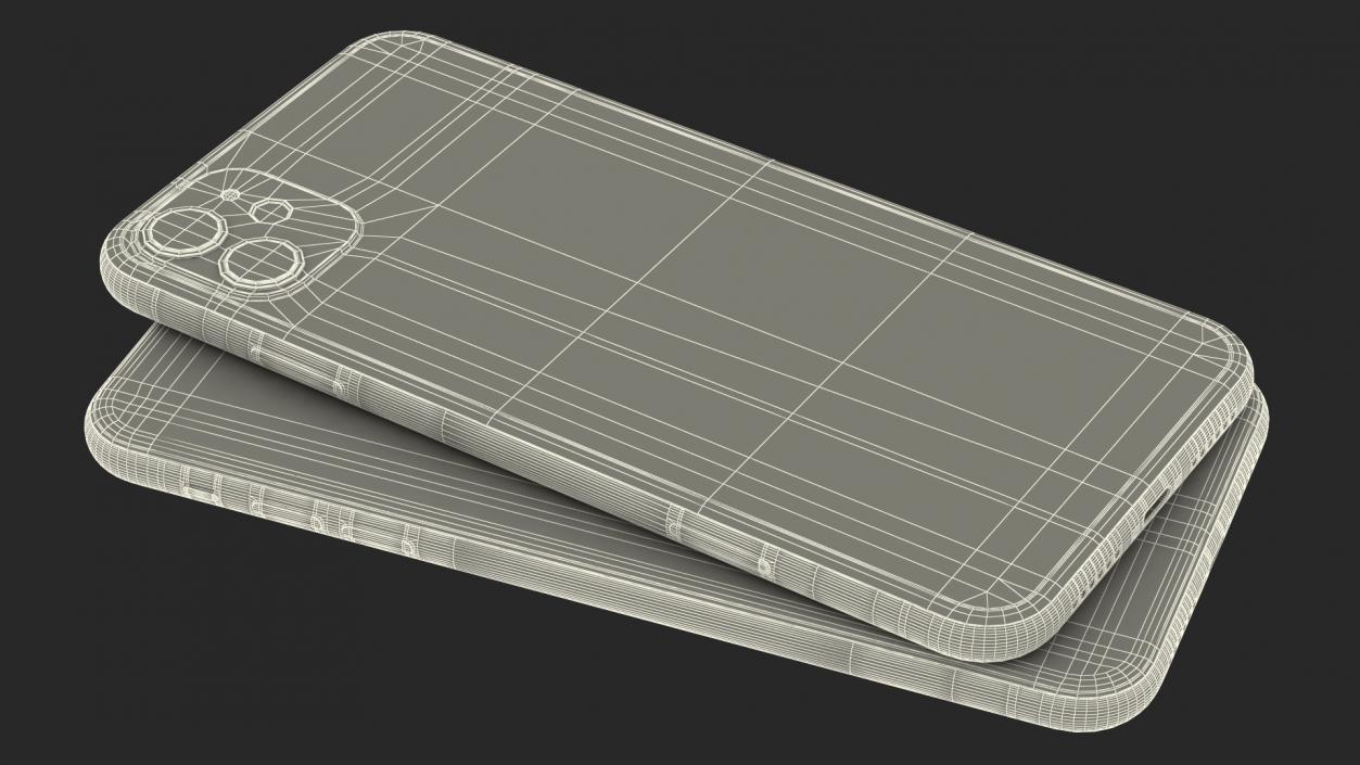 3D iPhone 11 Red model