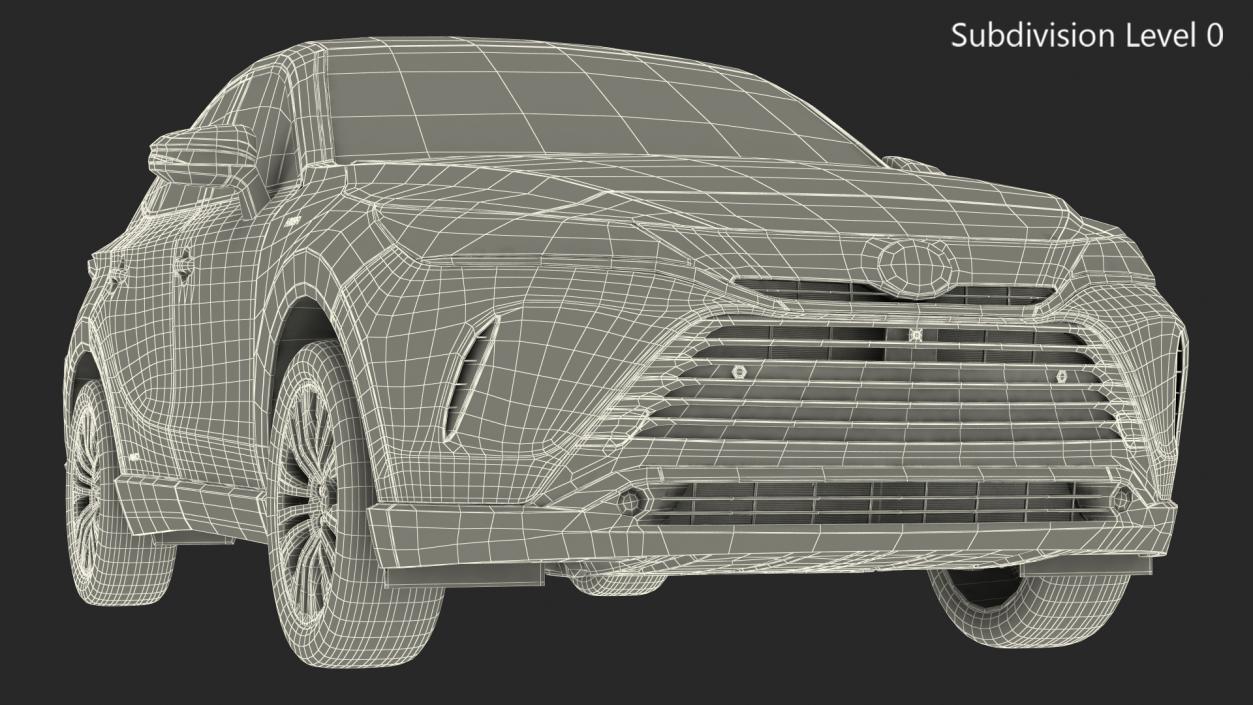 3D Hybrid SUV Toyota Venza model