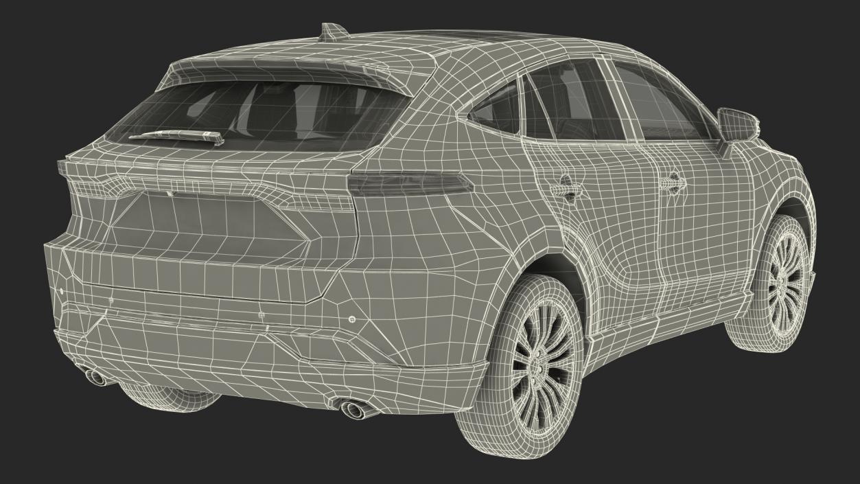 3D Hybrid SUV Toyota Venza model