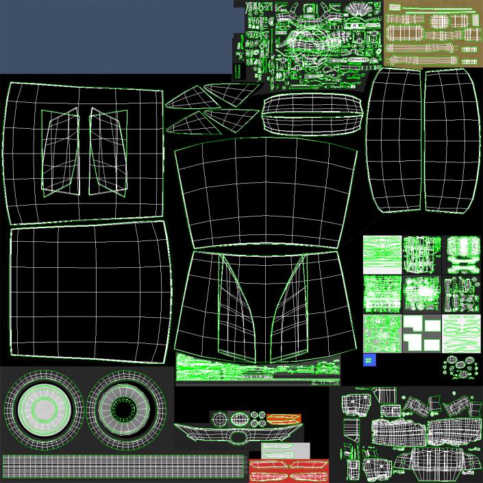 3D Hybrid SUV Toyota Venza model