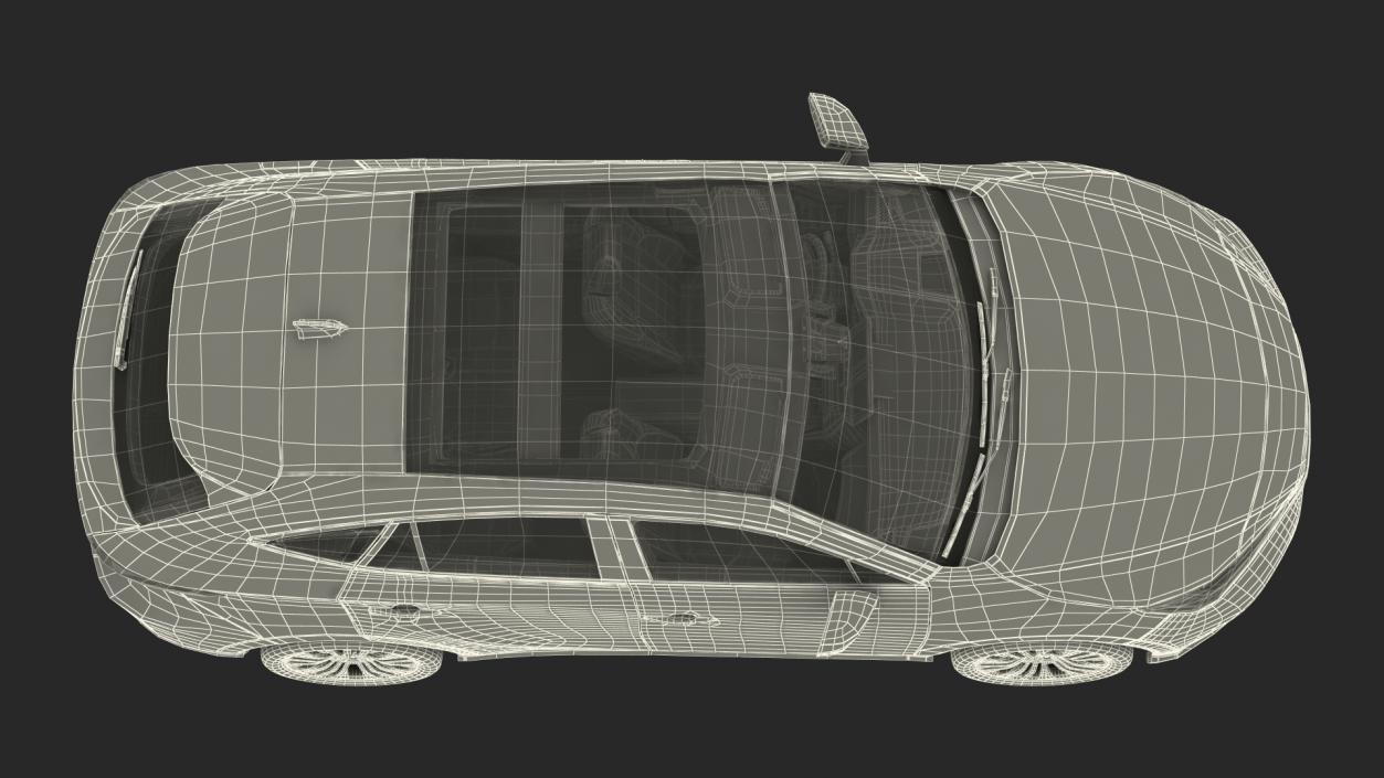 3D Hybrid SUV Toyota Venza model