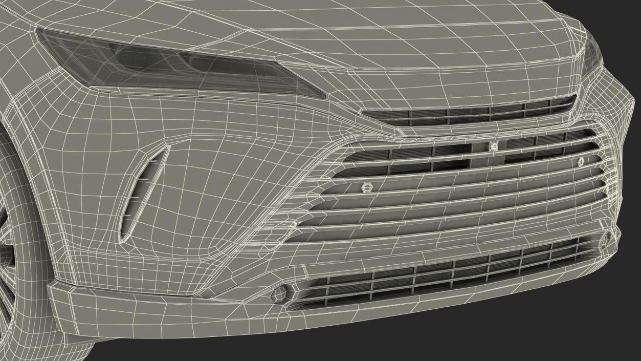 3D Hybrid SUV Toyota Venza model