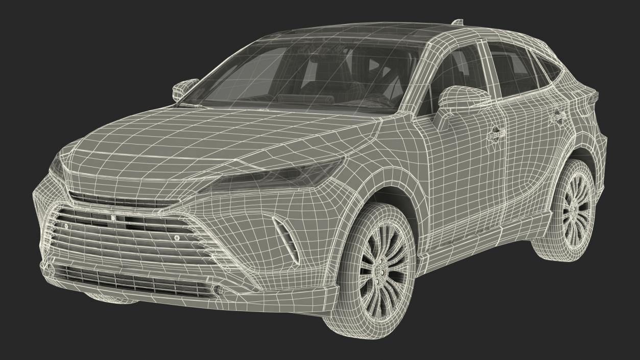 3D Hybrid SUV Toyota Venza model