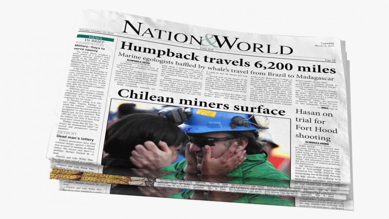 3D model Newspaper Stack