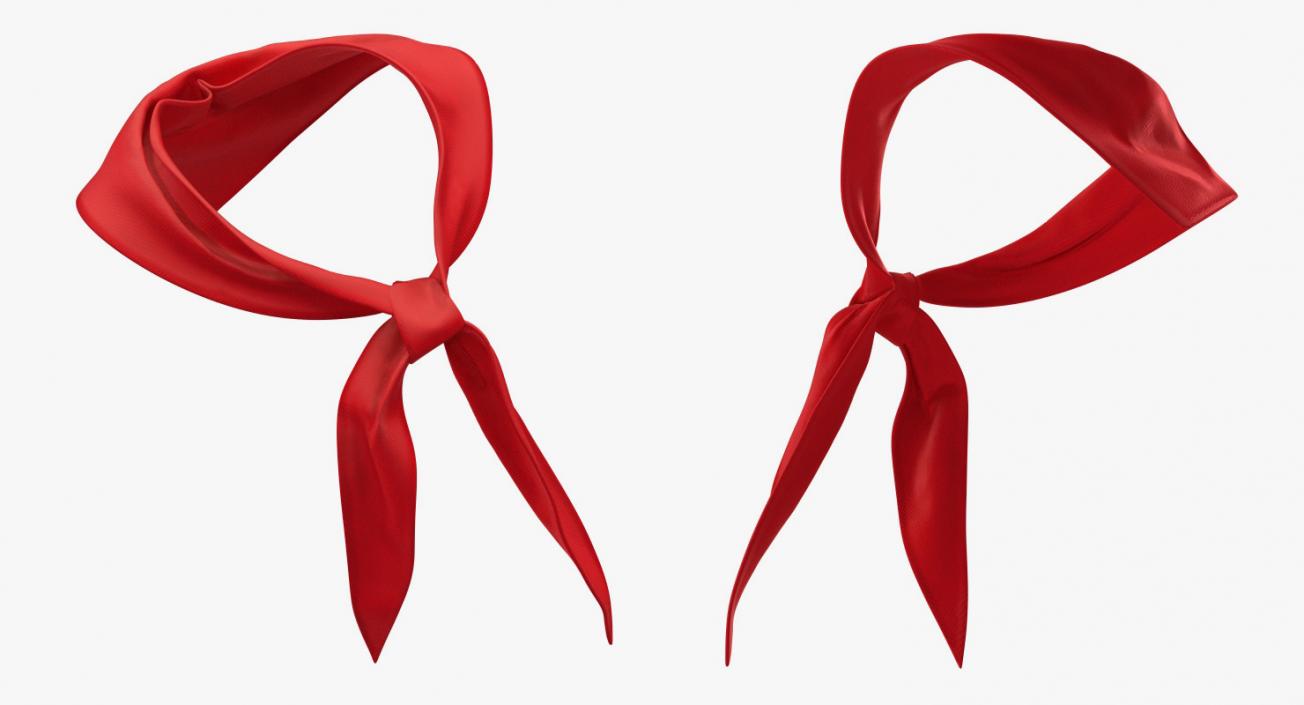 3D model Silk Red Pioneer Tie