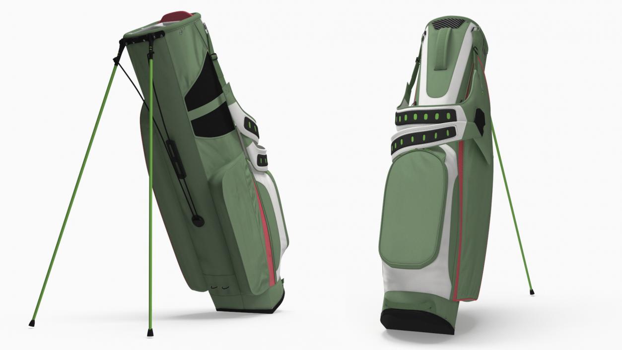 Golf Bag with Stand 3D model