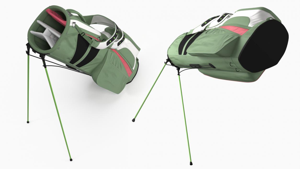 Golf Bag with Stand 3D model