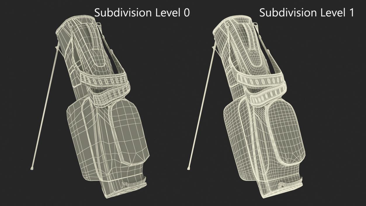 Golf Bag with Stand 3D model