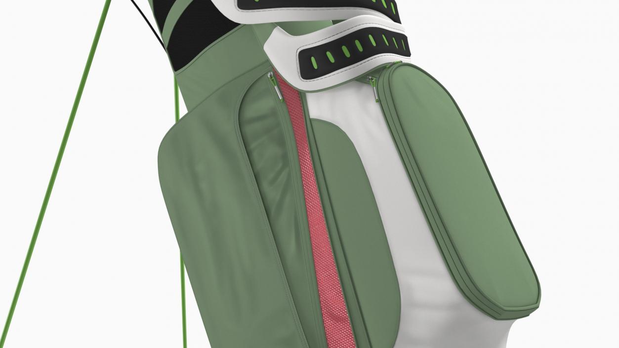 Golf Bag with Stand 3D model