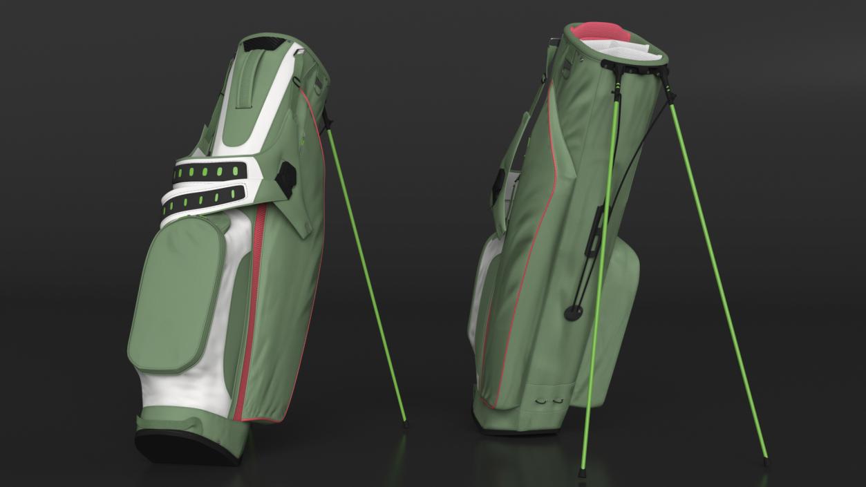 Golf Bag with Stand 3D model