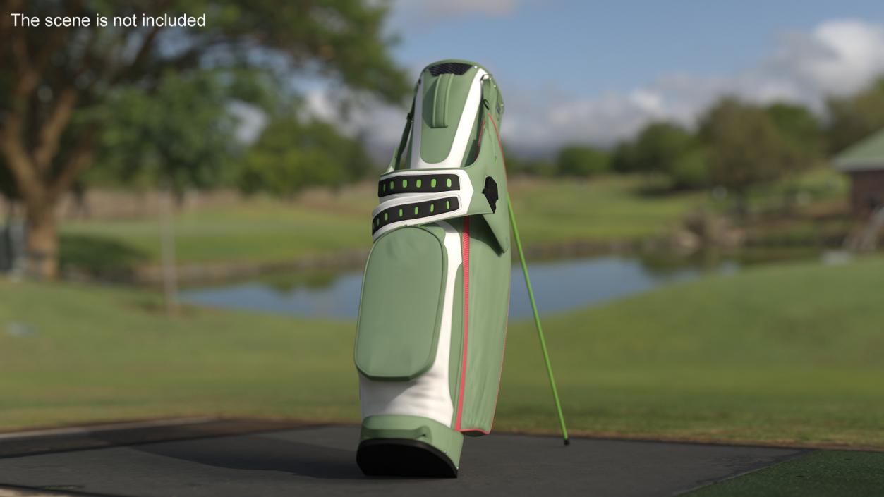 Golf Bag with Stand 3D model