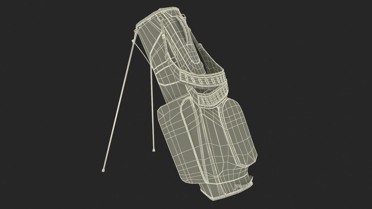 Golf Bag with Stand 3D model