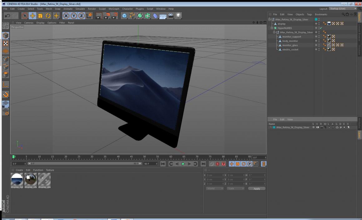 iMac Retina 5K Display Silver 3D model