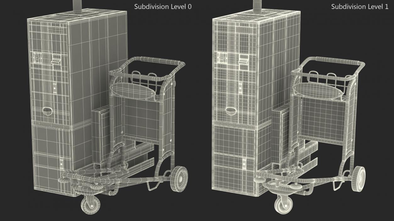 3D Smartecarte Airport Cart Management Unit with Carts