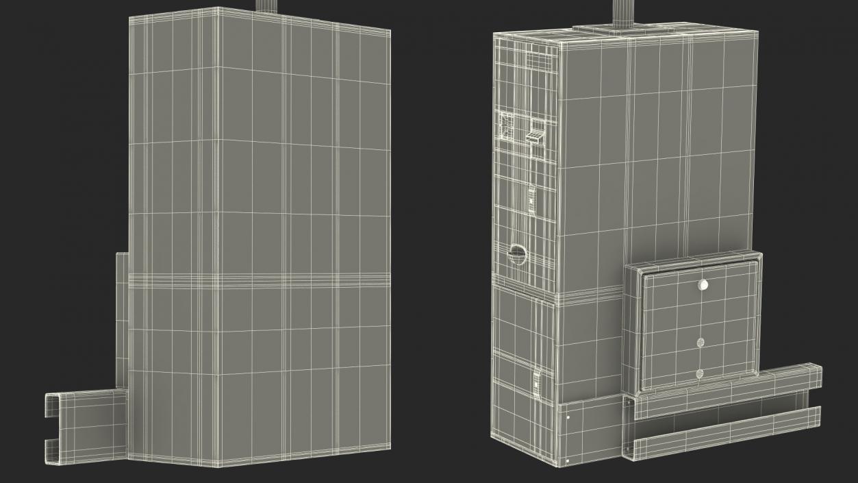 3D Smartecarte Airport Cart Management Unit with Carts