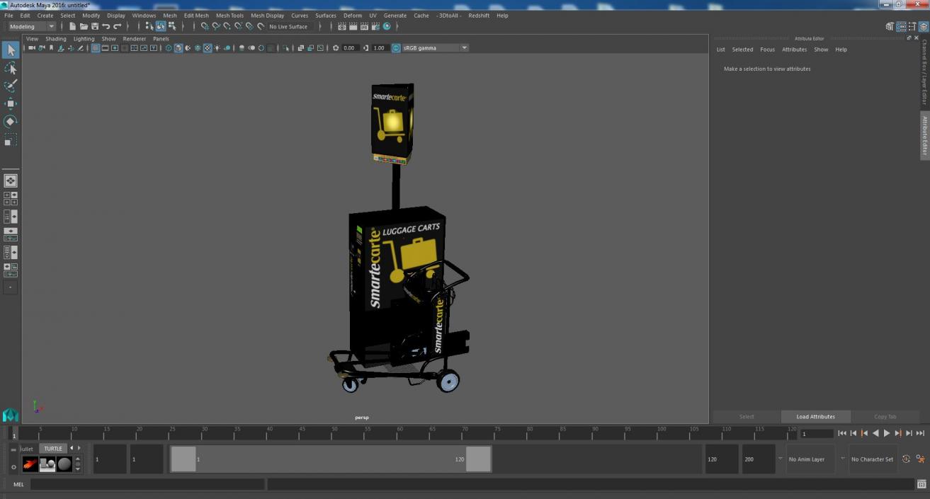 3D Smartecarte Airport Cart Management Unit with Carts