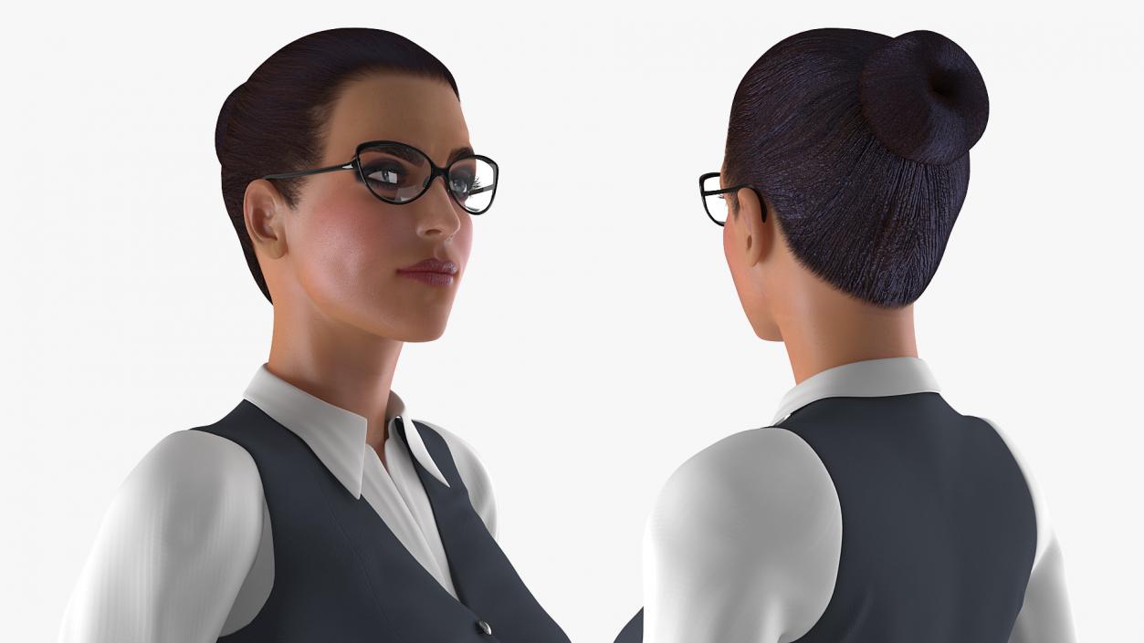 Woman in Business Suit 3D