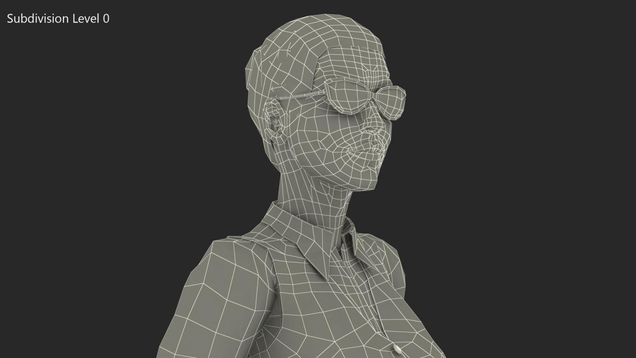 Woman in Business Suit 3D