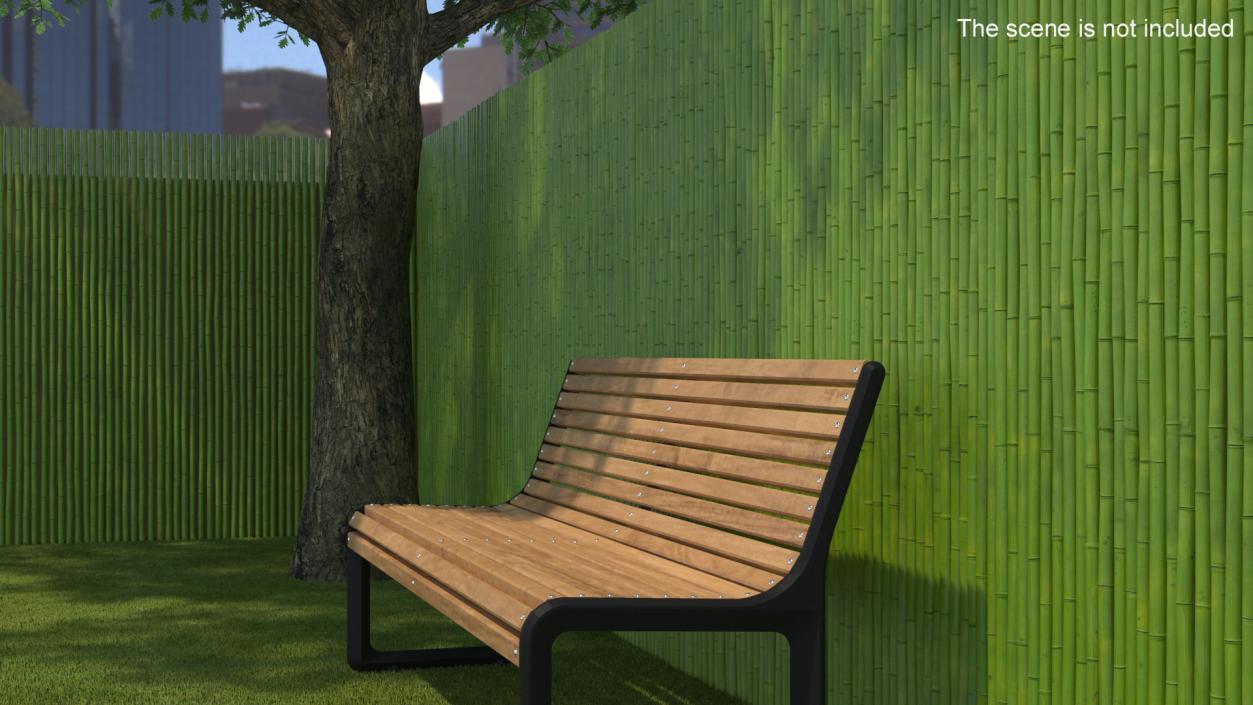 3D Bamboo Wall Panel Green model