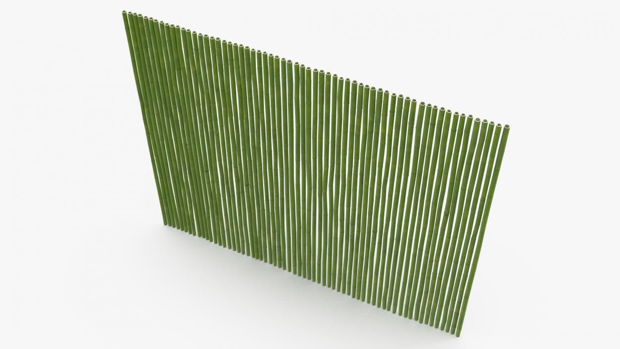 3D Bamboo Wall Panel Green model