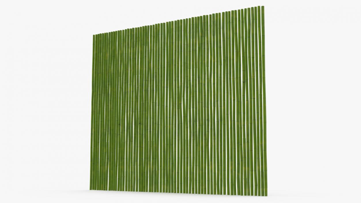 3D Bamboo Wall Panel Green model