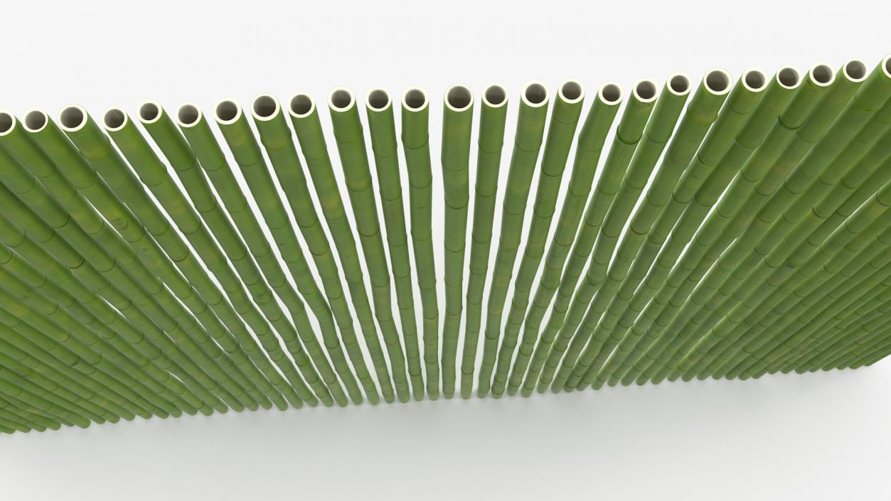 3D Bamboo Wall Panel Green model