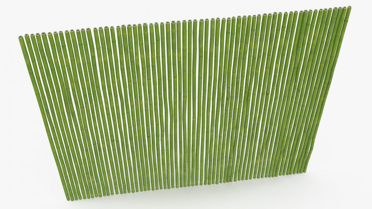 3D Bamboo Wall Panel Green model