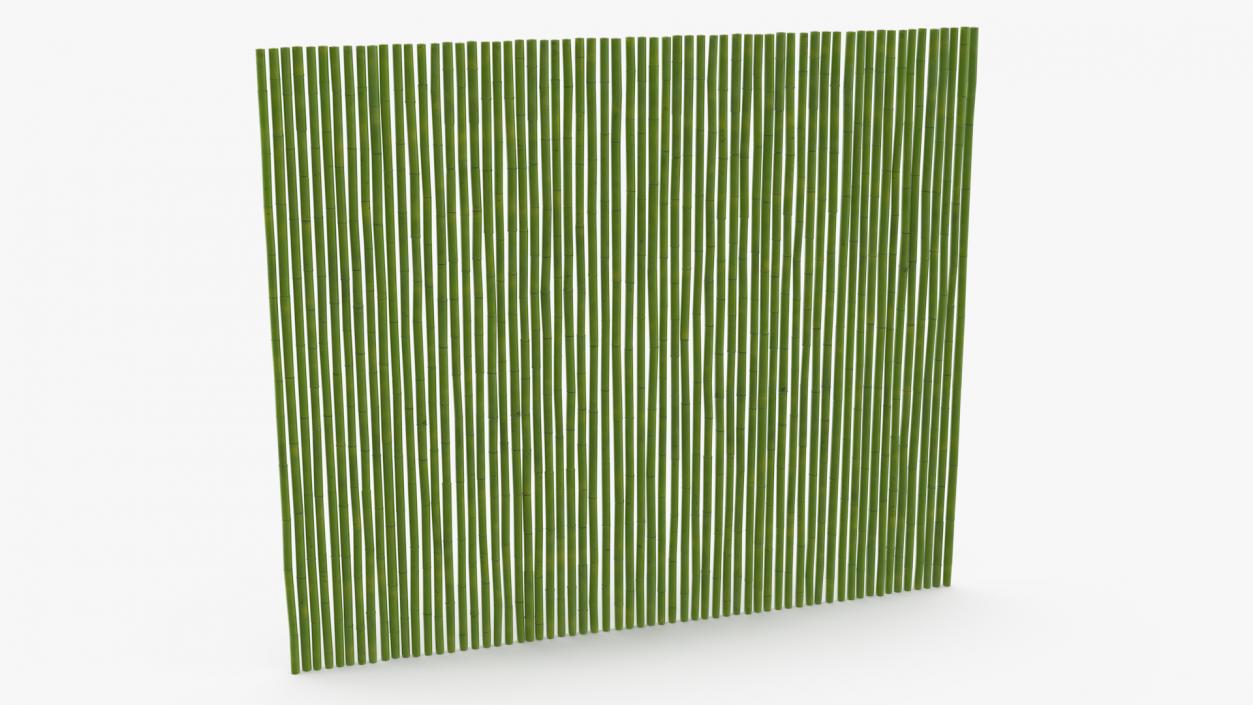 3D Bamboo Wall Panel Green model