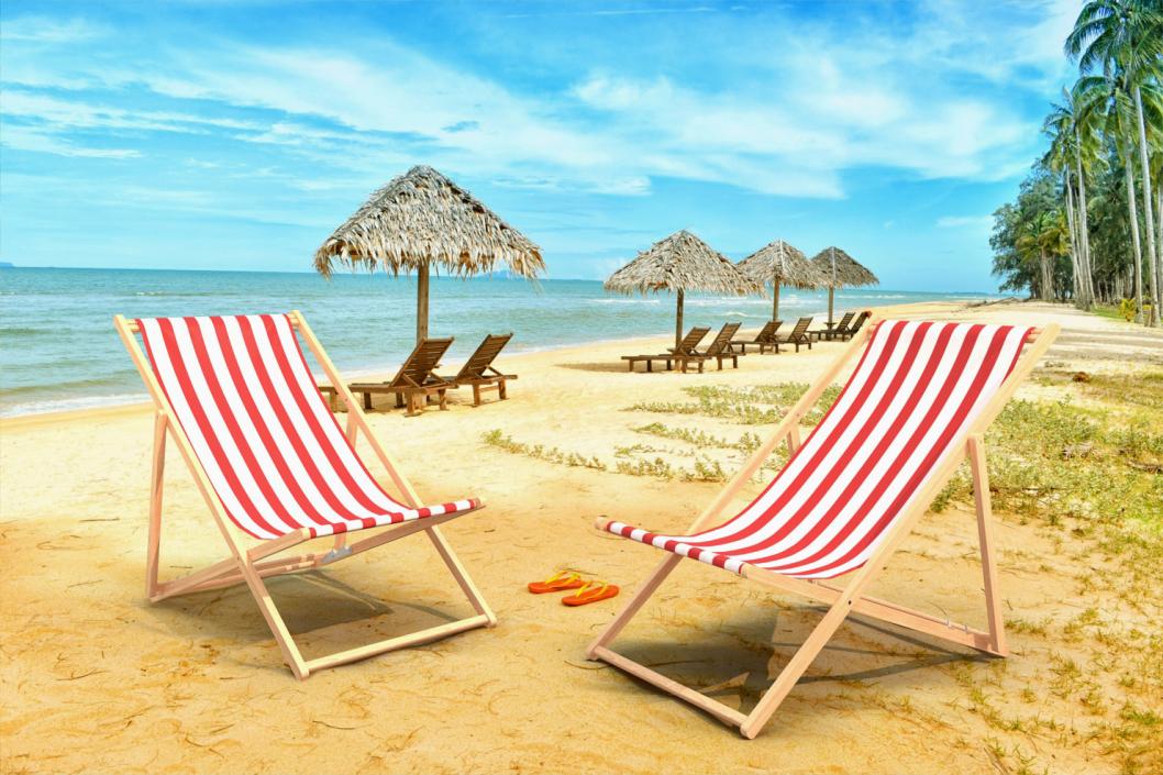 Classic Beach Folding Chair 3D