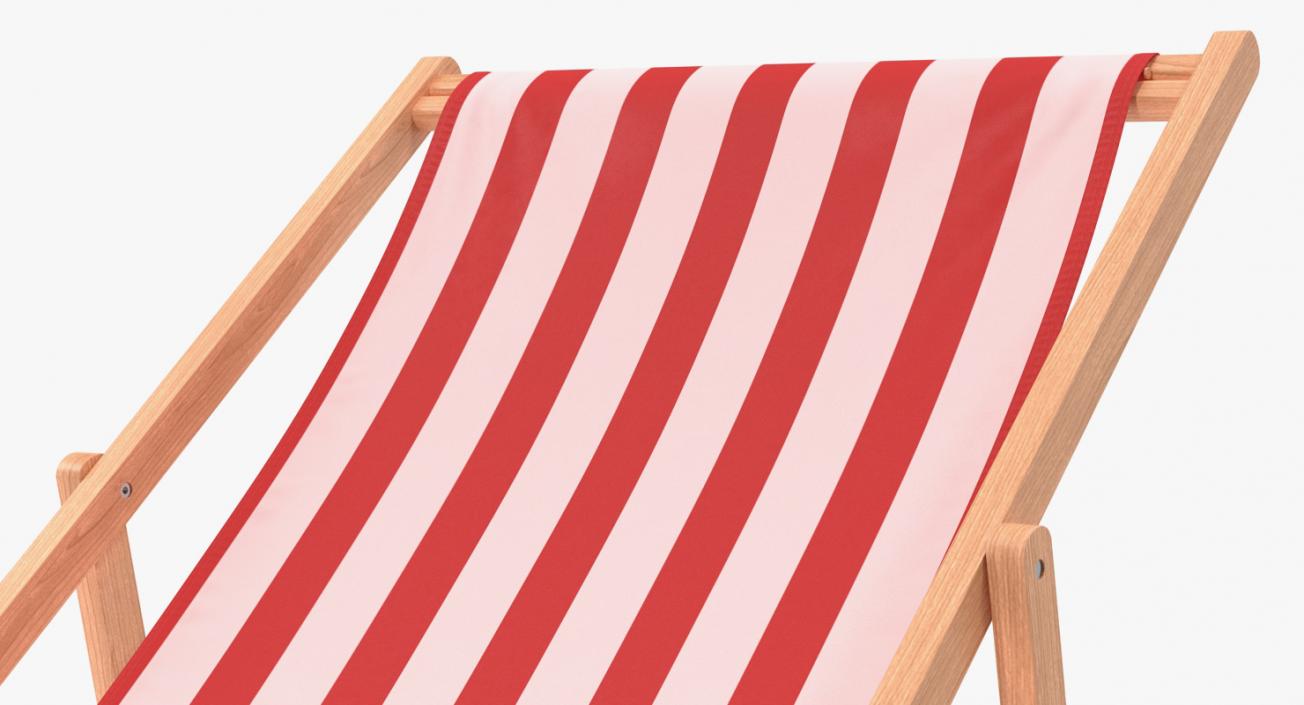 Classic Beach Folding Chair 3D