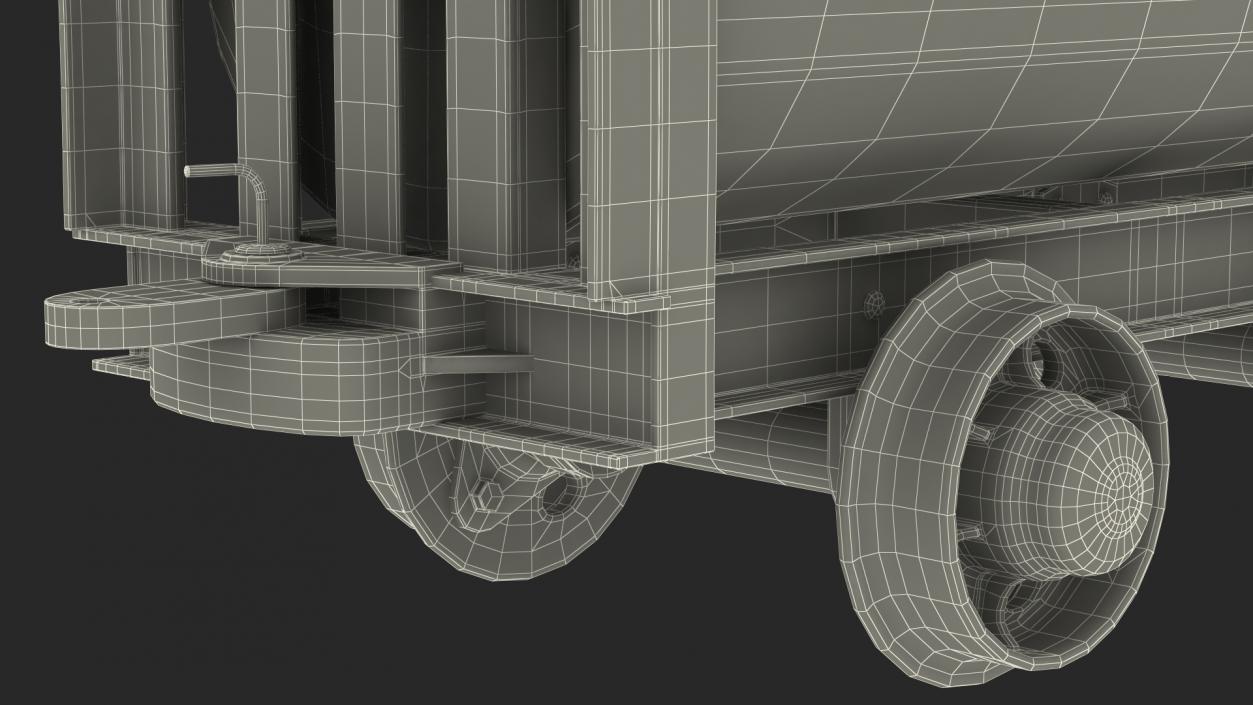 3D Mining Cart Rusted model