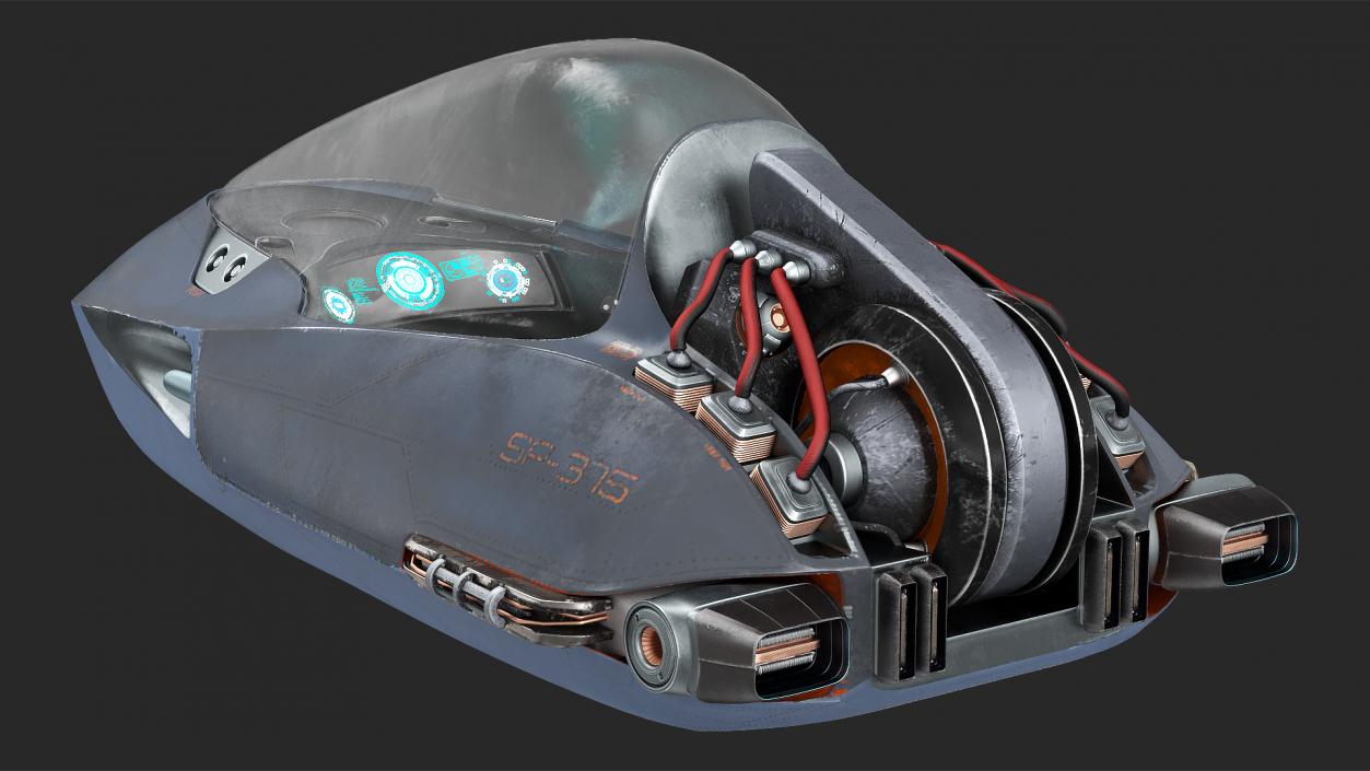 3D Sci Fi Spacecraft Collection model