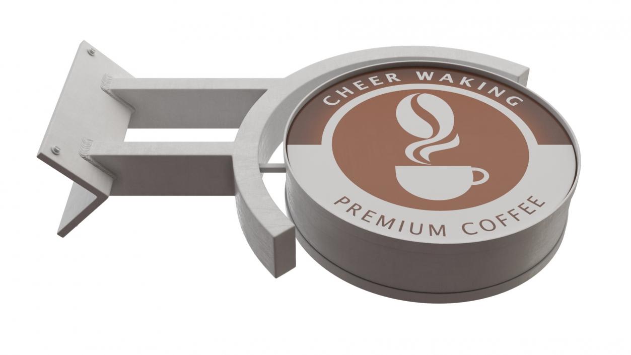 3D Coffee Shop Signs Collection model