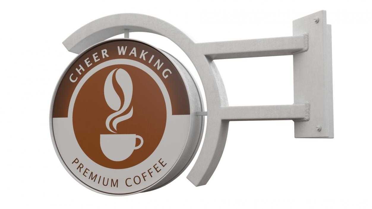 3D Coffee Shop Signs Collection model