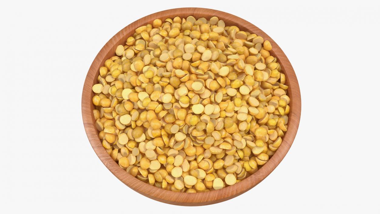 3D model Full Plate of Split Mung Beans