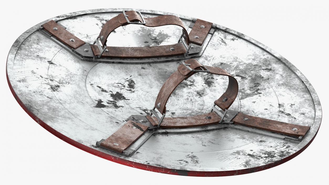 3D model Captain America Damaged Shield