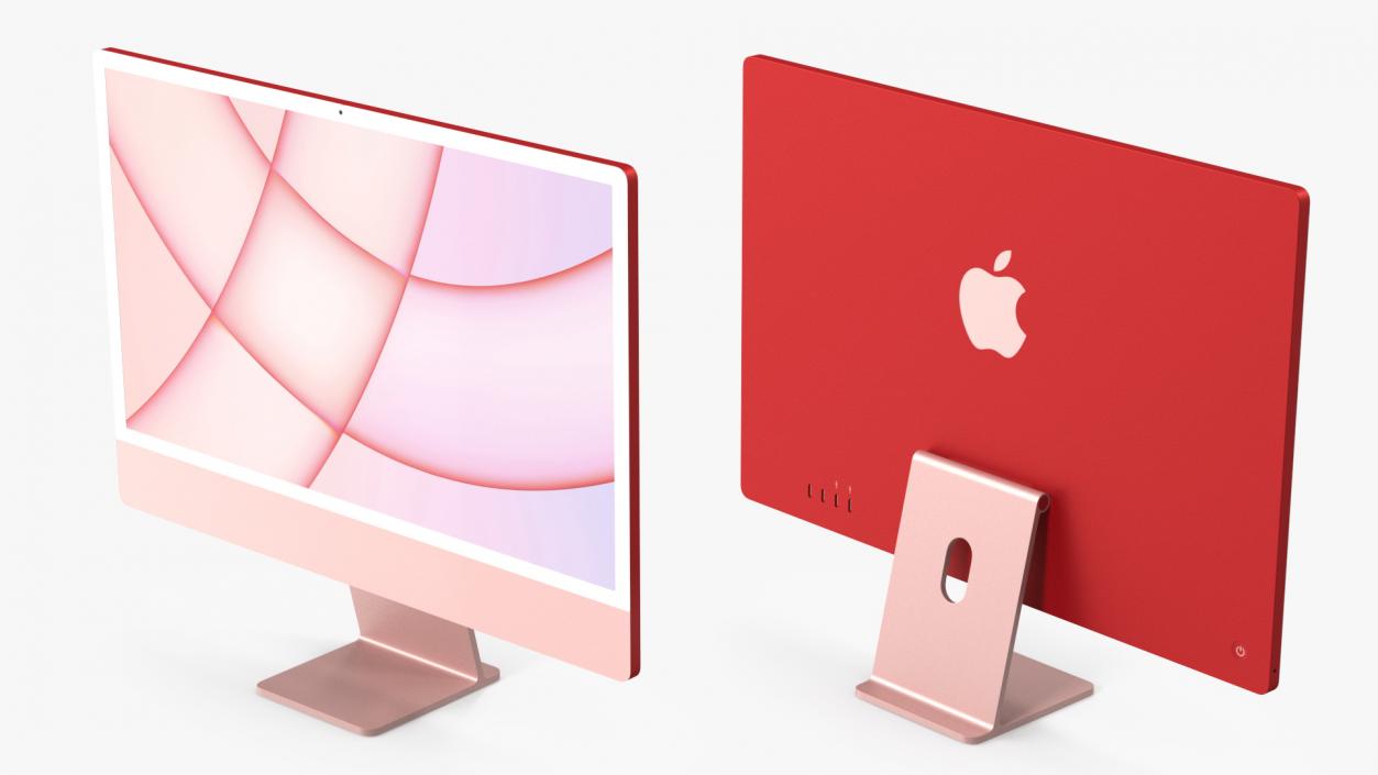 3D model Apple iMac 2021 Pink