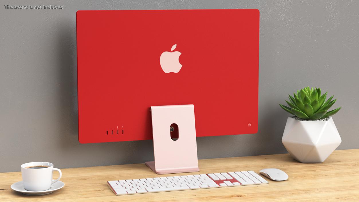 3D model Apple iMac 2021 Pink