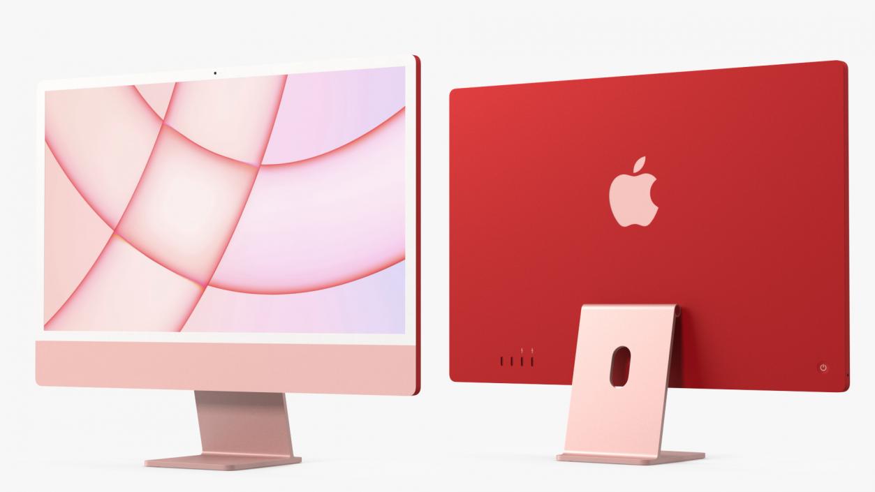 3D model Apple iMac 2021 Pink