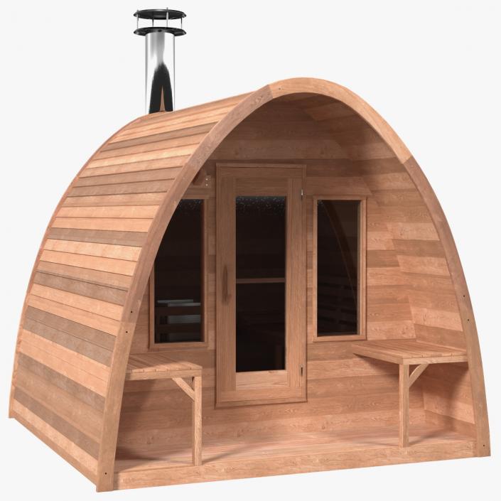 Mini Pod Outdoor Sauna 3D