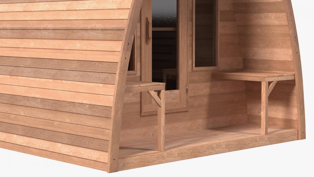 Mini Pod Outdoor Sauna 3D