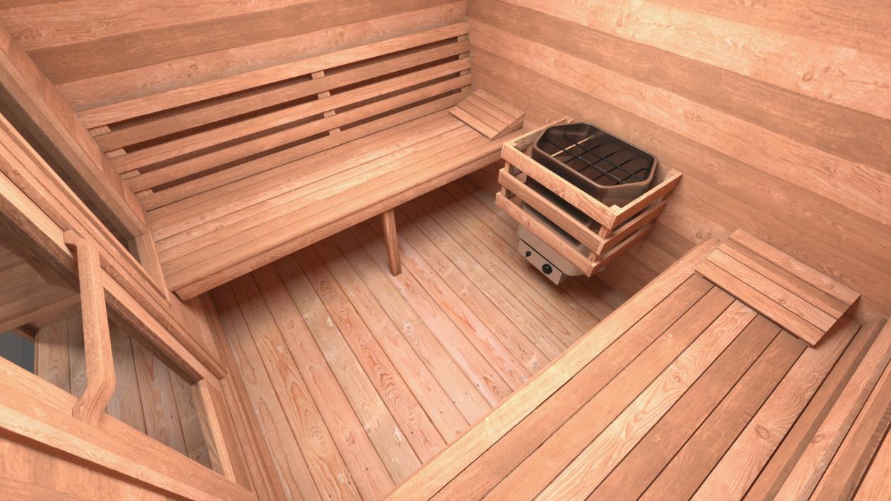 Mini Pod Outdoor Sauna 3D