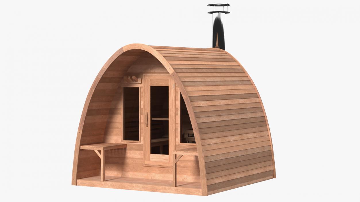 Mini Pod Outdoor Sauna 3D