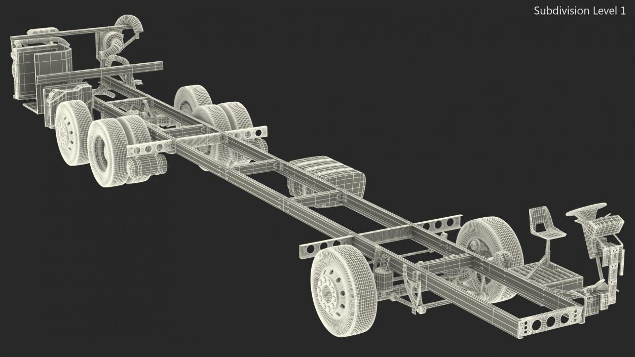 Volvo 9900 Bus Chassis 3D